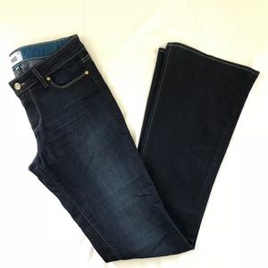 Paige Denim Skyline Boot Flare Leg Dark Wash Jeans